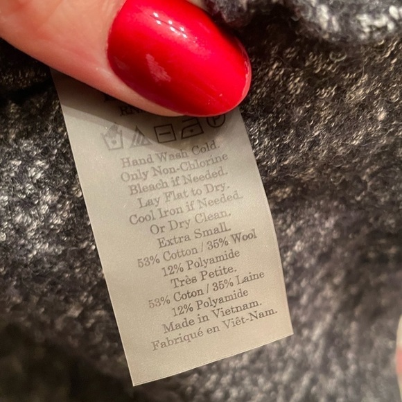 Everlane Grey Knit Crop Top Size XS - Picture 4 of 4